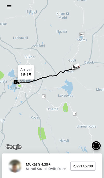 インドでUBER活用