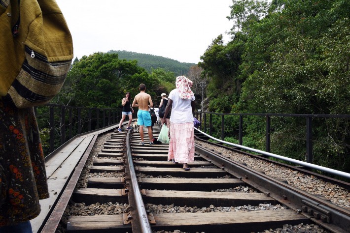線路の鉄橋