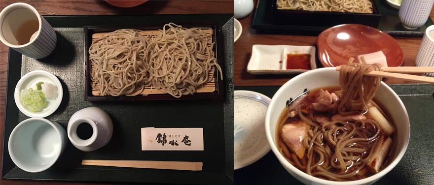 栗山町 禁水案の蕎麦