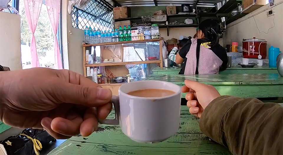 Polo Bazar近くのバスターミナル