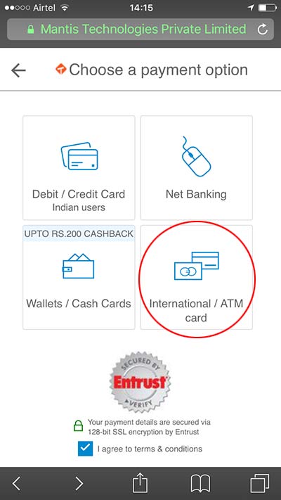 インドのバス予約サイト Travelyaari