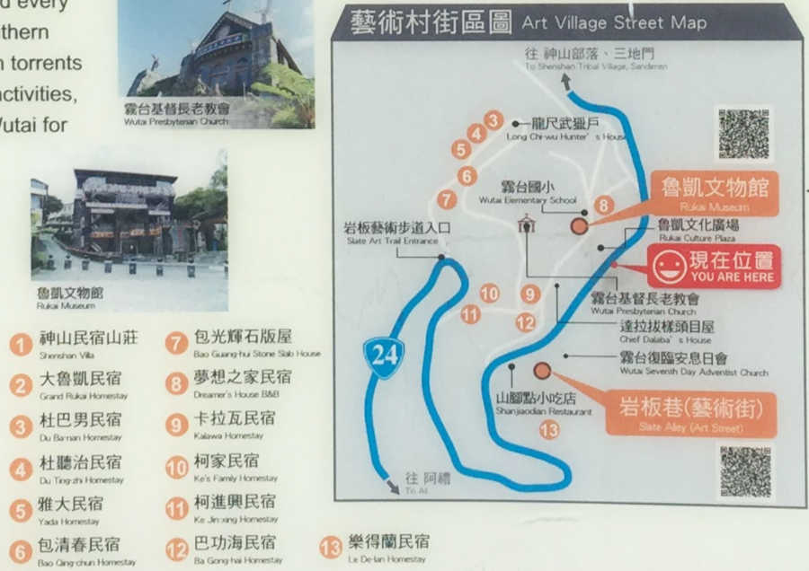 霧台の案内版